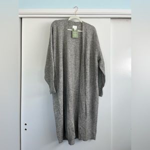 Long warm cardigan, gray, XL, NWT